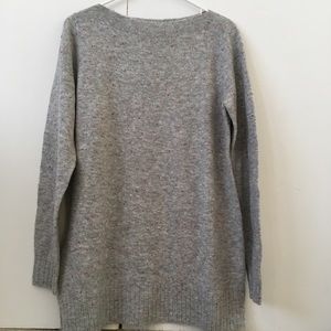Grey flecked tunic sweater NWT